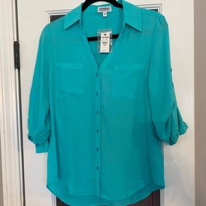 NWT turquoise portifino top